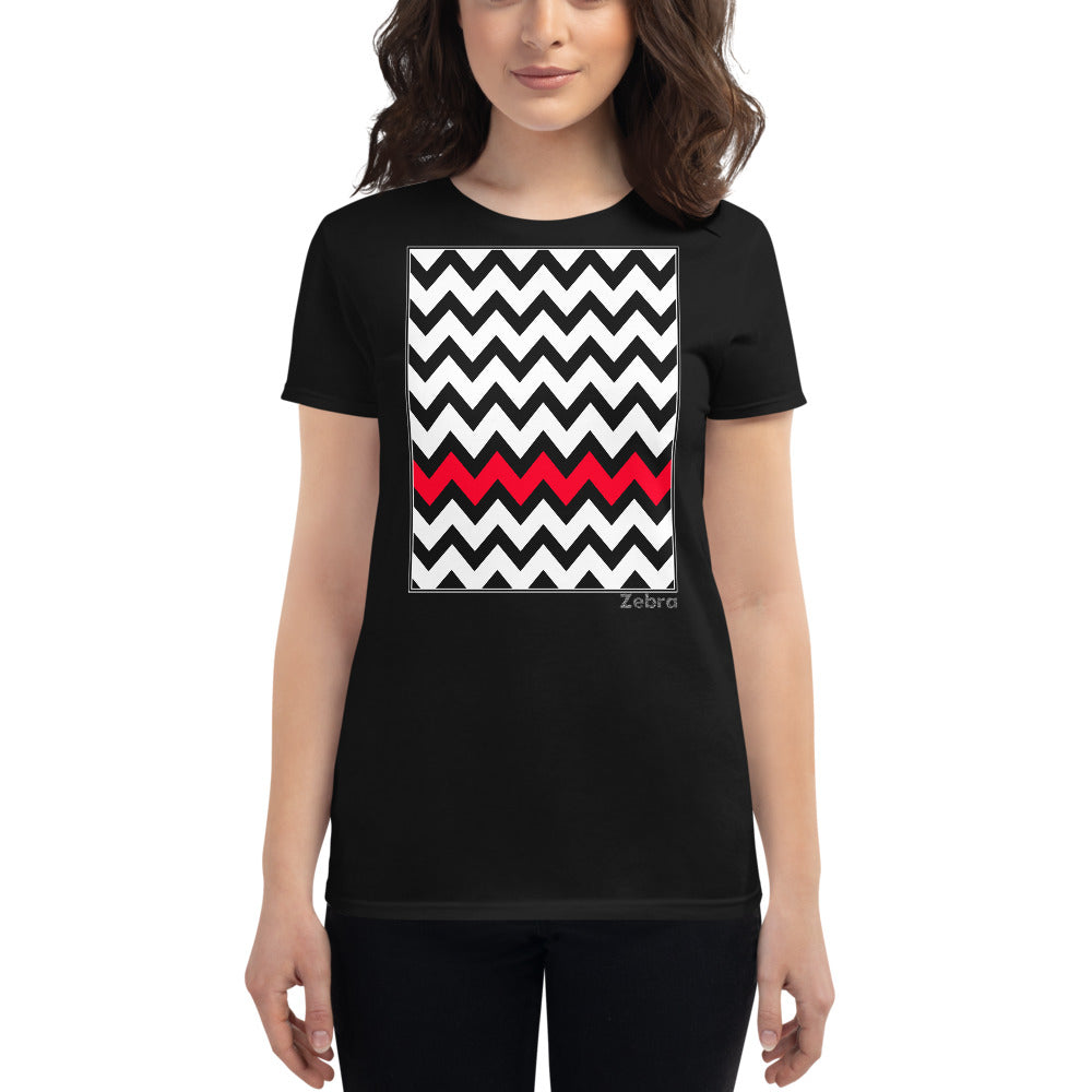 women's geometric print shirt